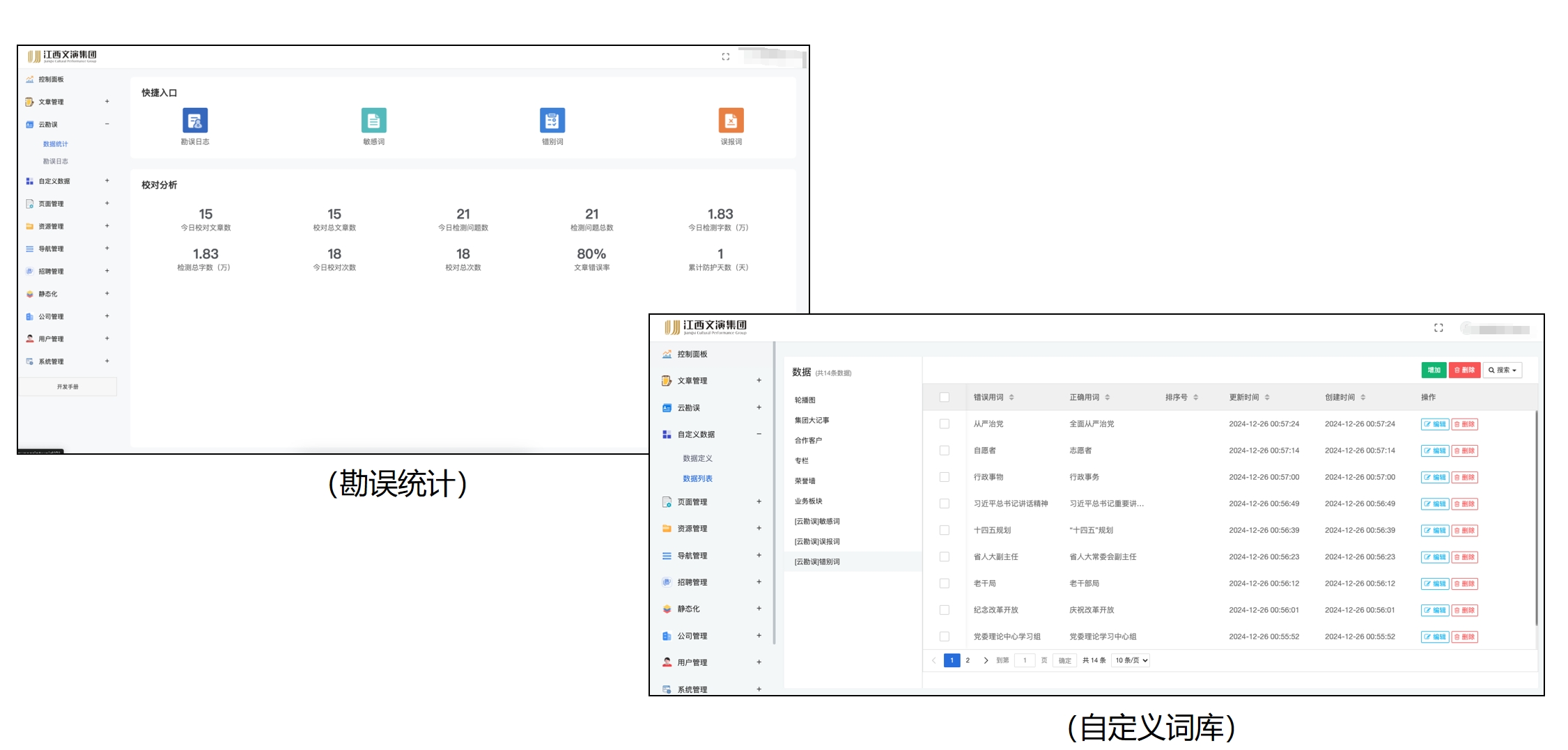 这是一张OAI产品的AI勘误应用图示